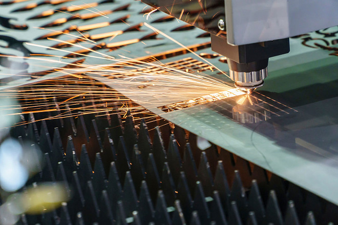 Sparks from manufacturing